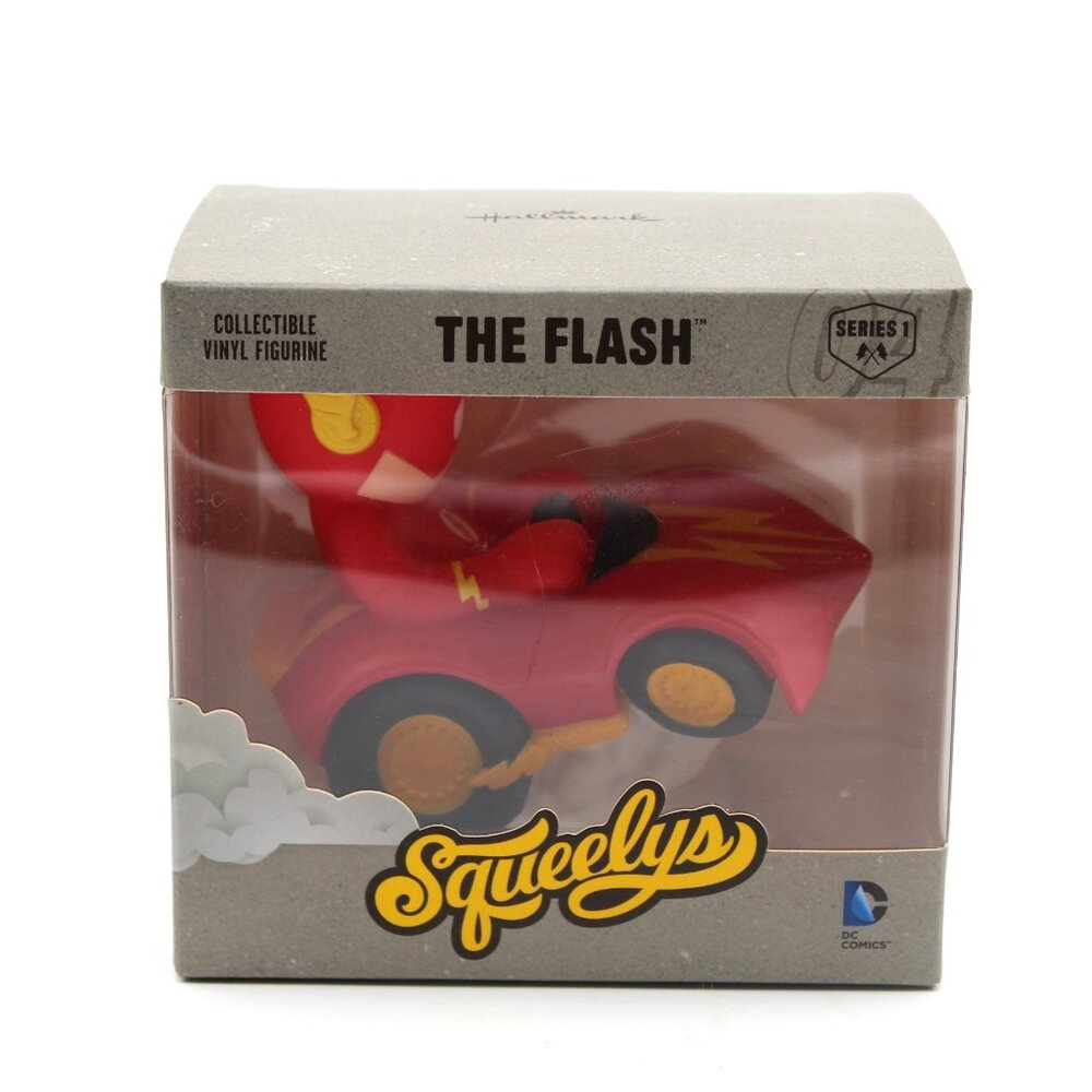 THE FLASH Collectible Vinyl Figure Squeelys 04 Series 1 DC Comics NEW Hallmark